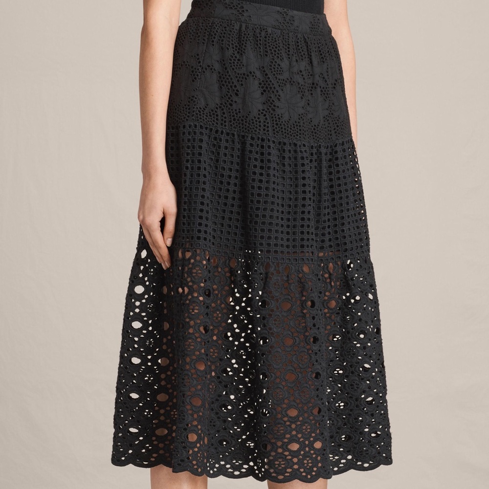 AllSaints Tier Broderie Dress NWT